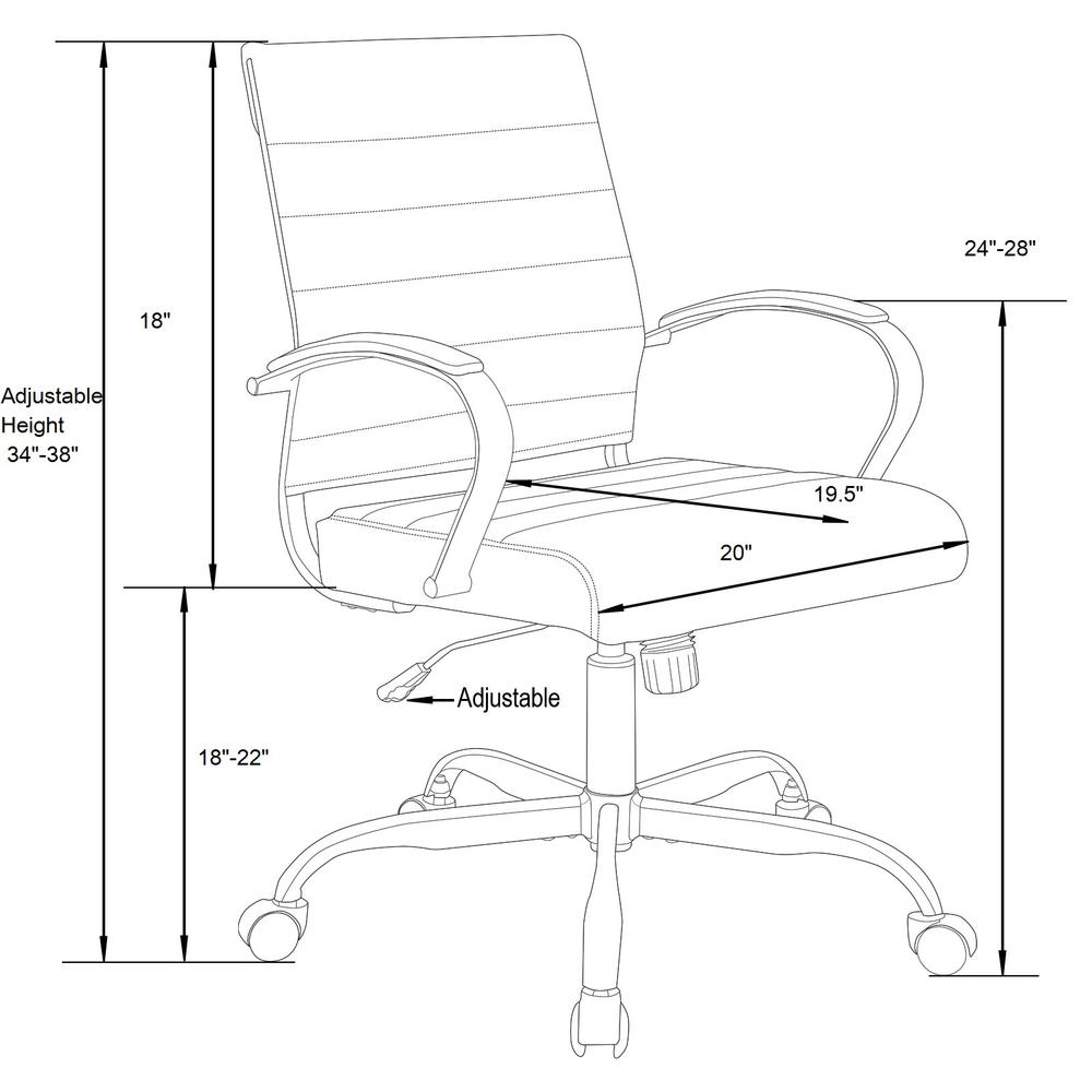 Benmar Leather Office Chair. Picture 6