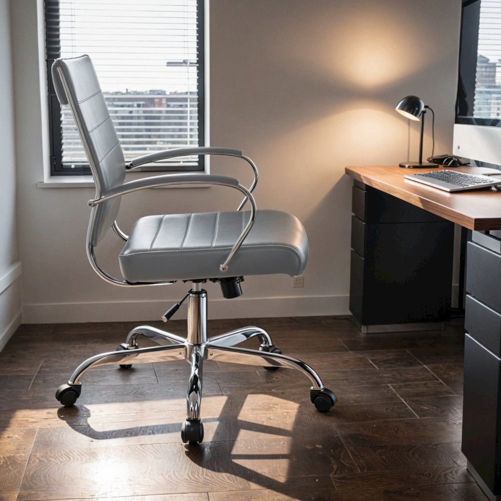 Benmar Leather Office Chair. Picture 30