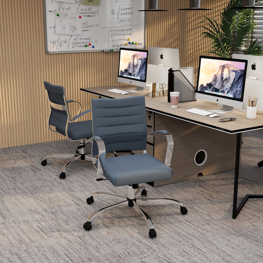 Benmar Home Mesh Office Chair in Grey. Picture 5