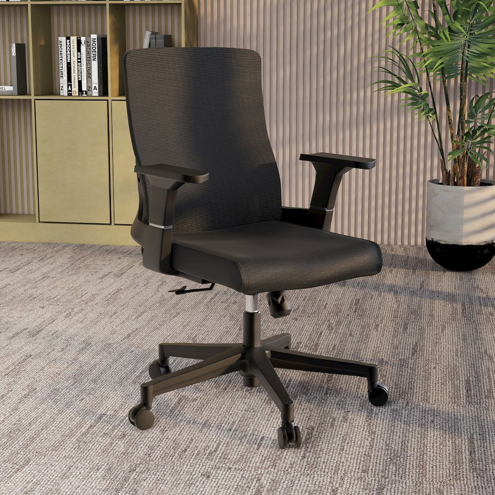 Office Brio Series Office Task Chair In Black. Picture 9