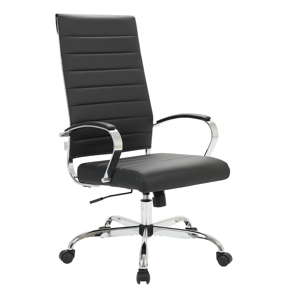 Benmar High-Back Leather Office Chair. Picture 36