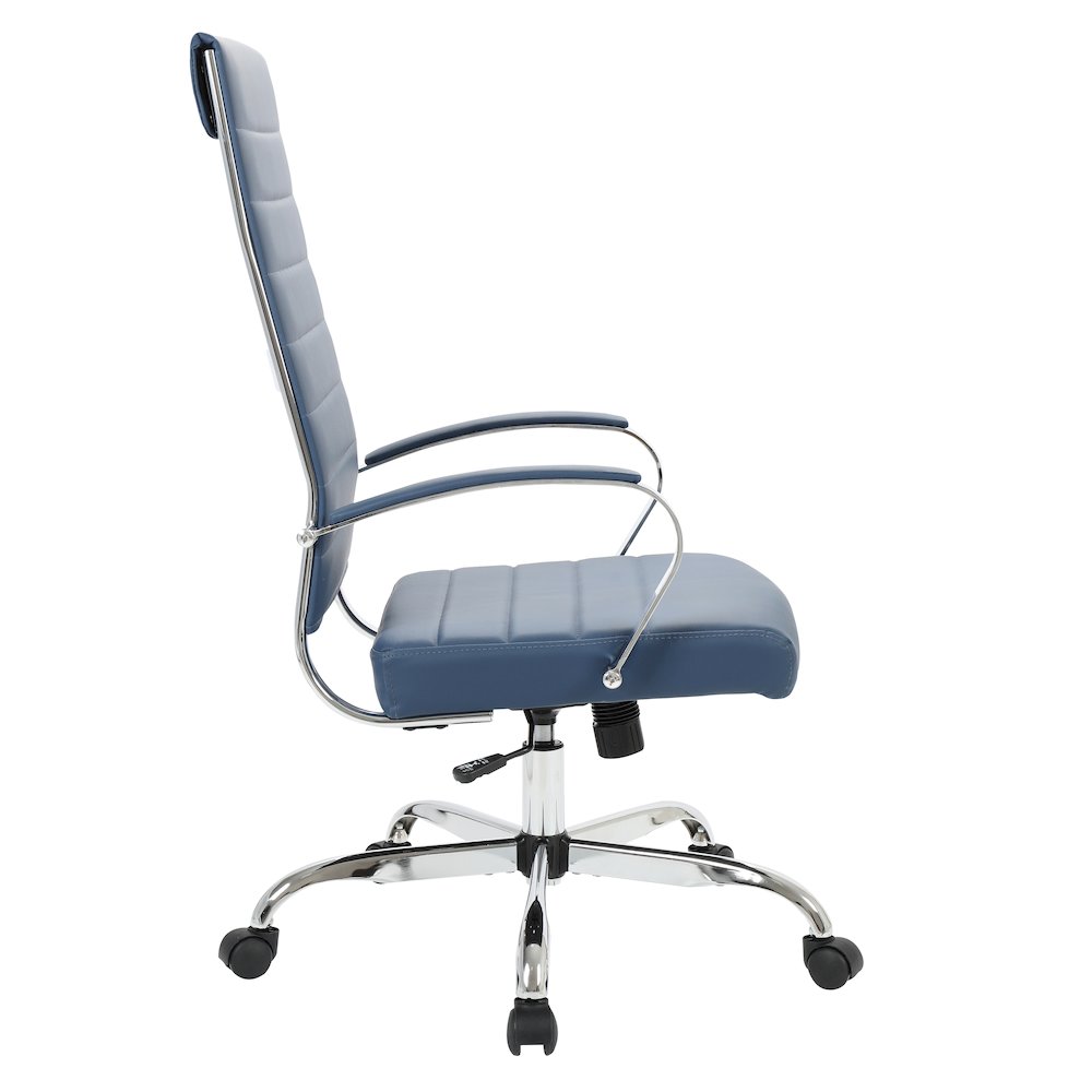 Benmar High-Back Leather Office Chair. Picture 30