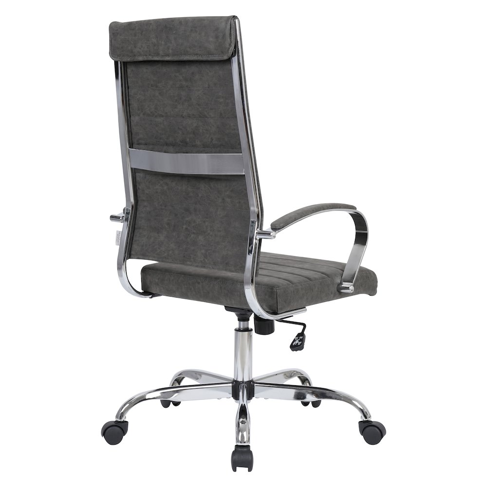Benmar High-Back Leather Office Chair. Picture 1