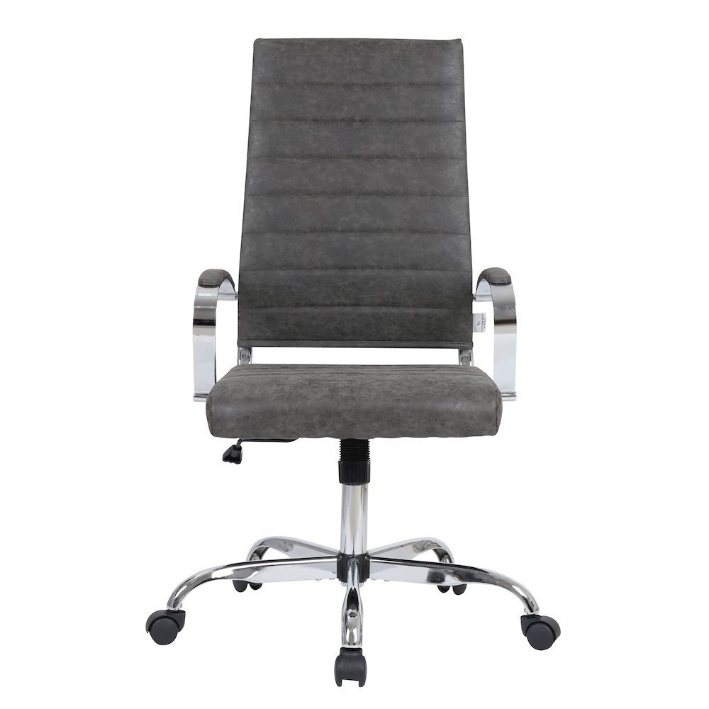 Benmar High-Back Leather Office Chair. Picture 32