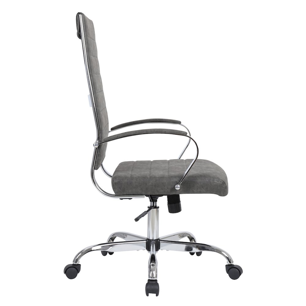 Benmar High-Back Leather Office Chair. Picture 30