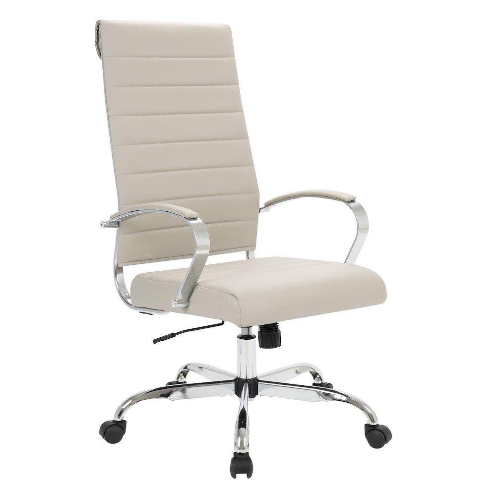 Benmar High-Back Leather Office Chair. Picture 35