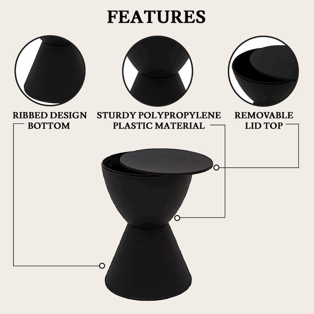 Modern Round  Boyd Side Table. Picture 15
