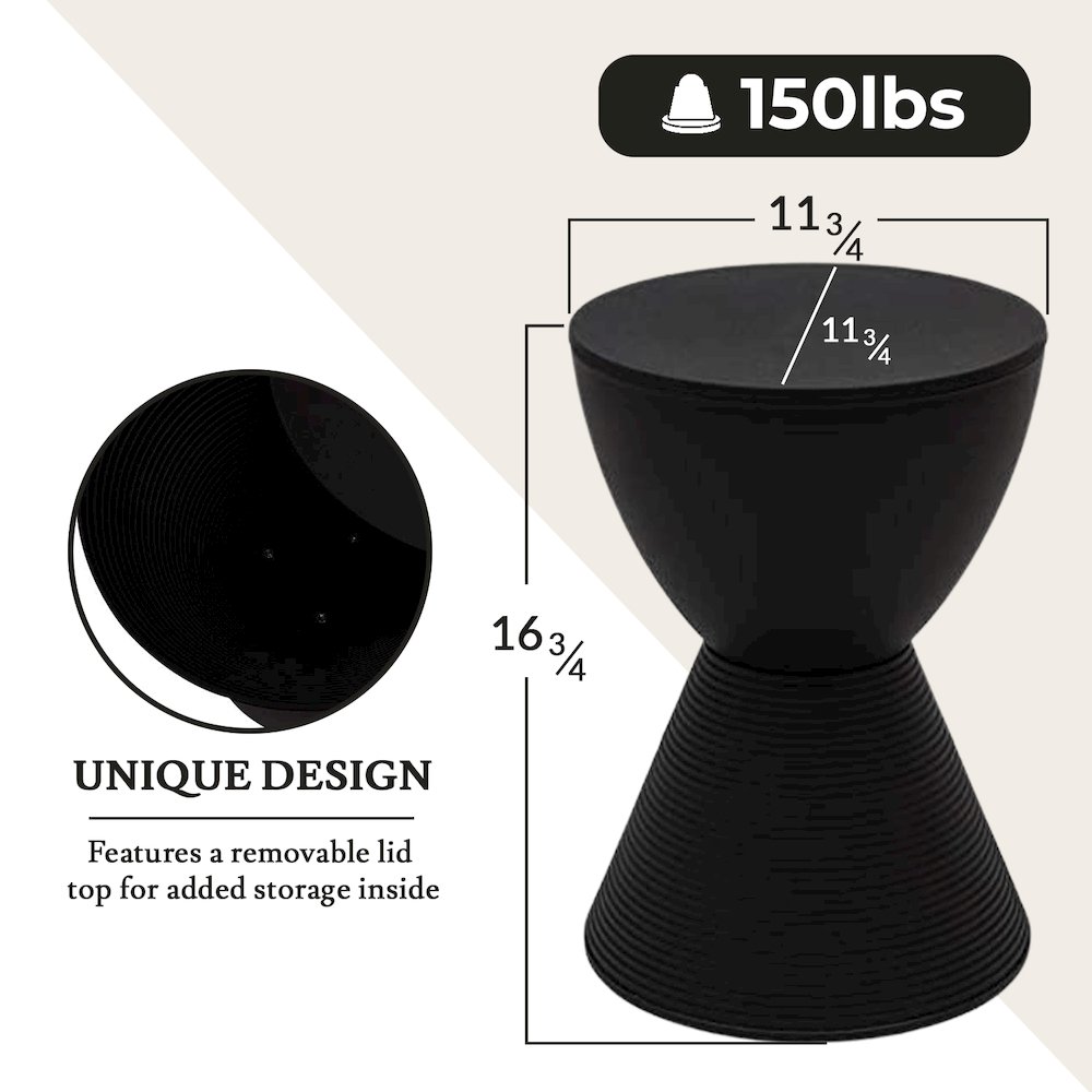 Modern Round  Boyd Side Table. Picture 14