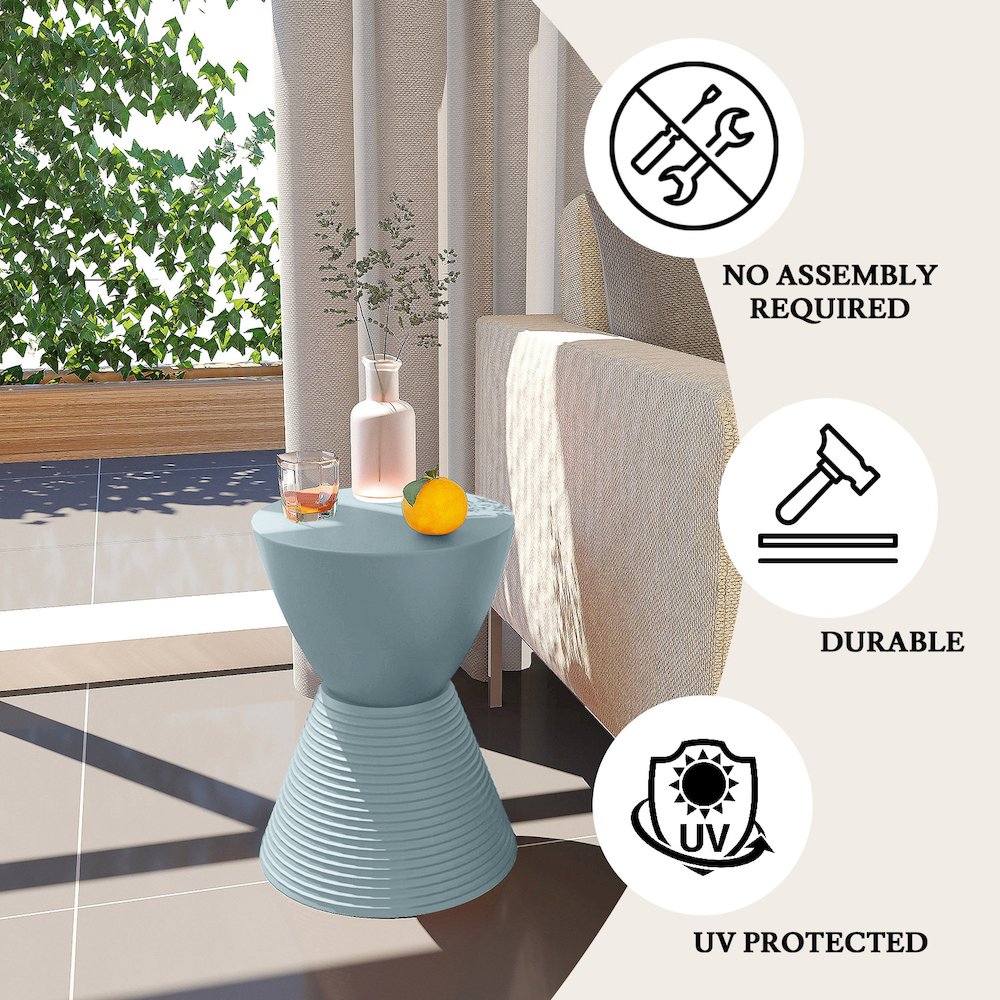 Modern Round  Boyd Side Table. Picture 26