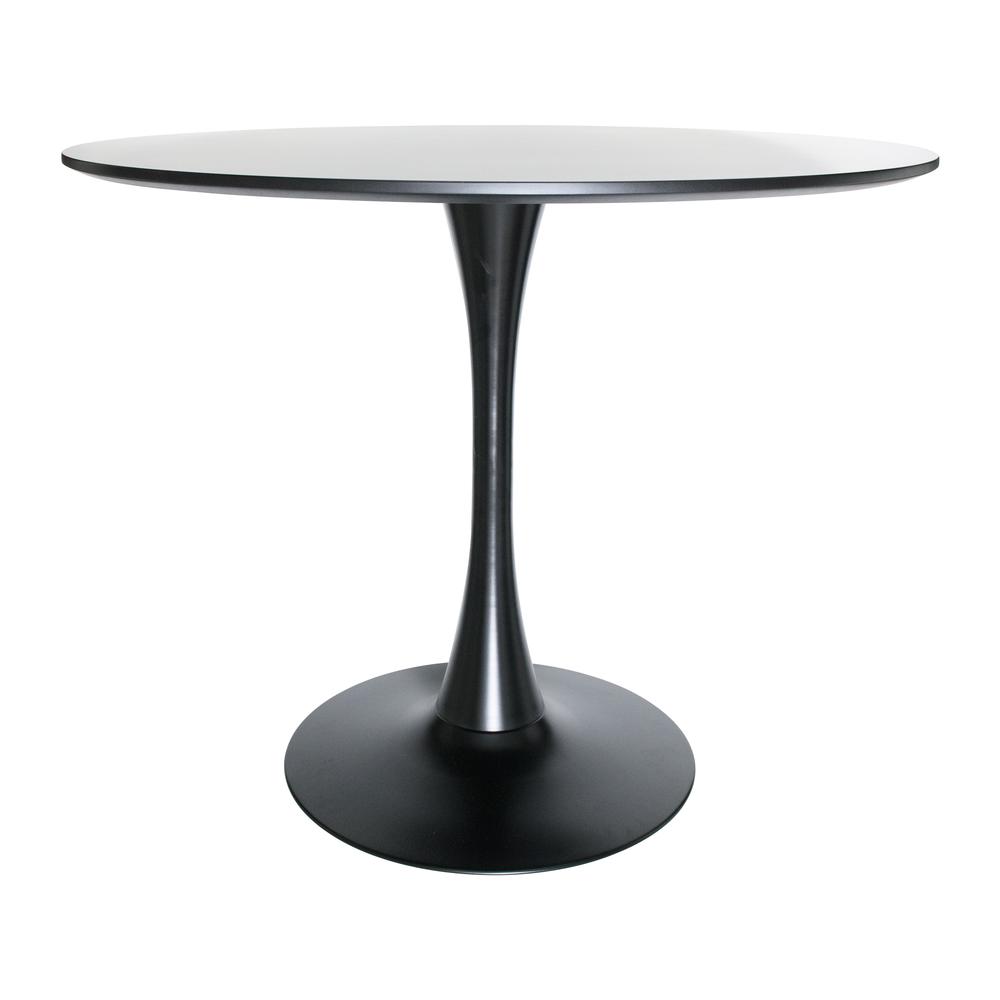 Round Dining Table with Wood Top. Picture 2