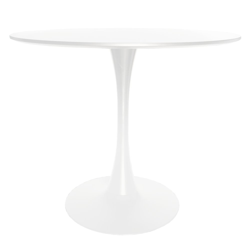 Bristol 31" round dining table White base with marbled MDF top. Picture 26