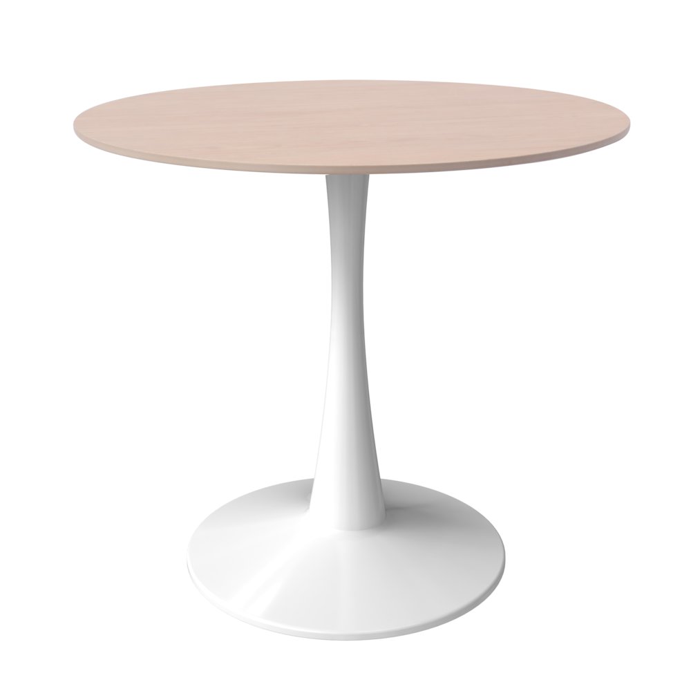 Bristol - Bistro Table - White base Natural wood Top. Picture 20