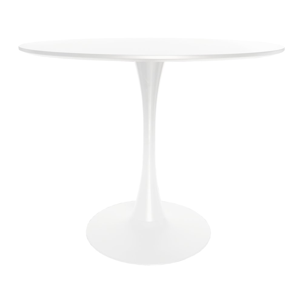 Round Dining Table with Wood Top. Picture 2