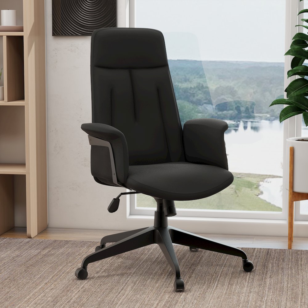 Inifini Collection Modern Office Chair In Black. Picture 28