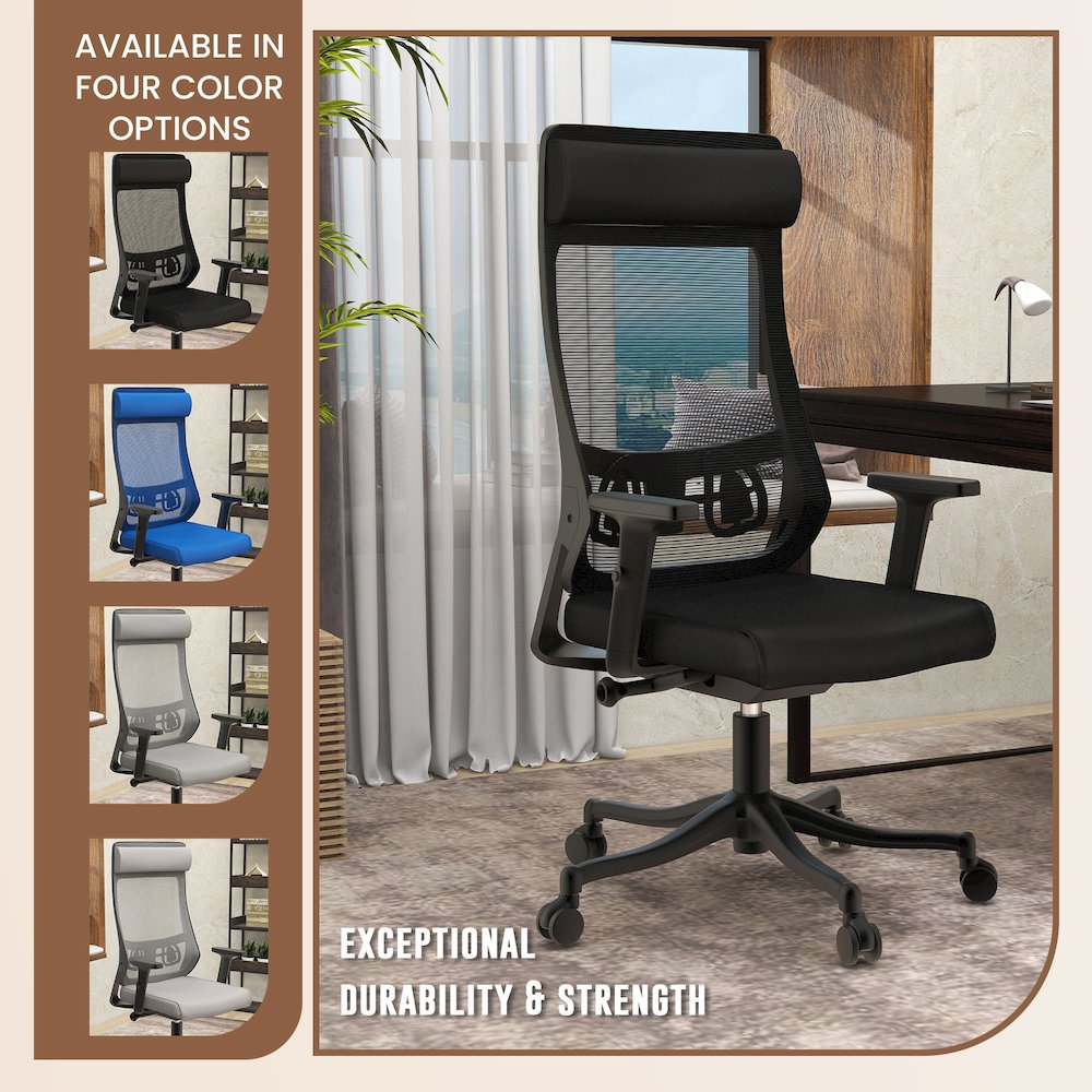 Office Dale Series Office Task Chair In Black. Picture 9