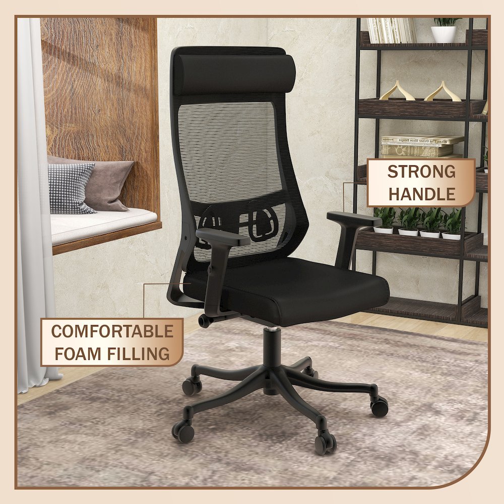 Office Dale Series Office Task Chair In Black. Picture 10