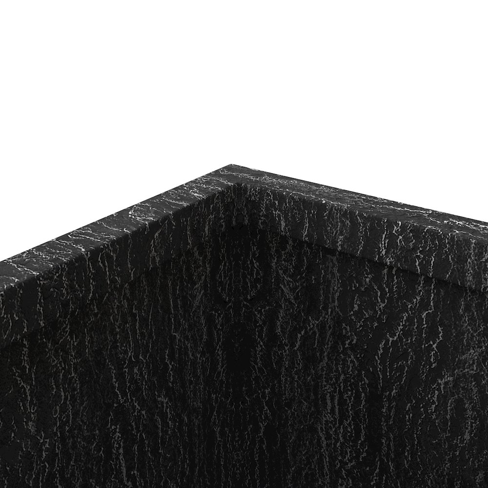 Verdura Series Cubic Poly Stone Planter in Dotted Blck 21.7 Cube. Picture 6