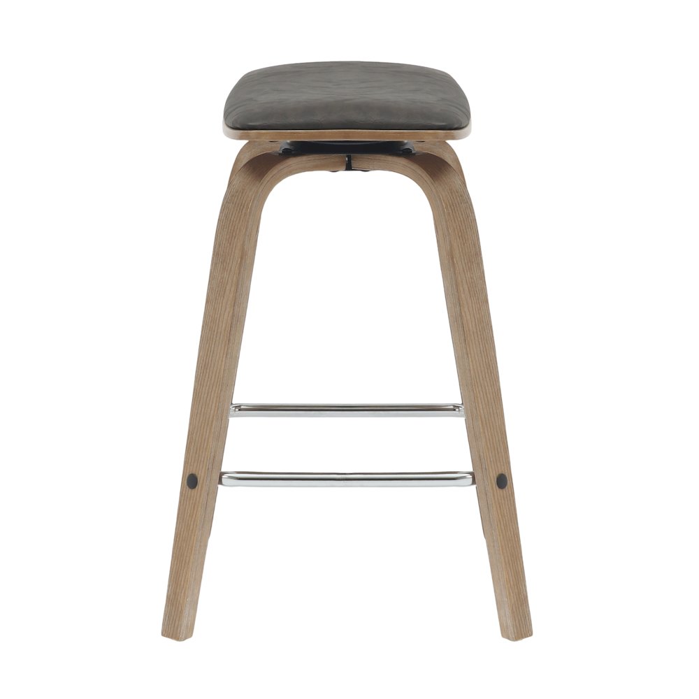 Wooden Counter Stool in Brown. Picture 2