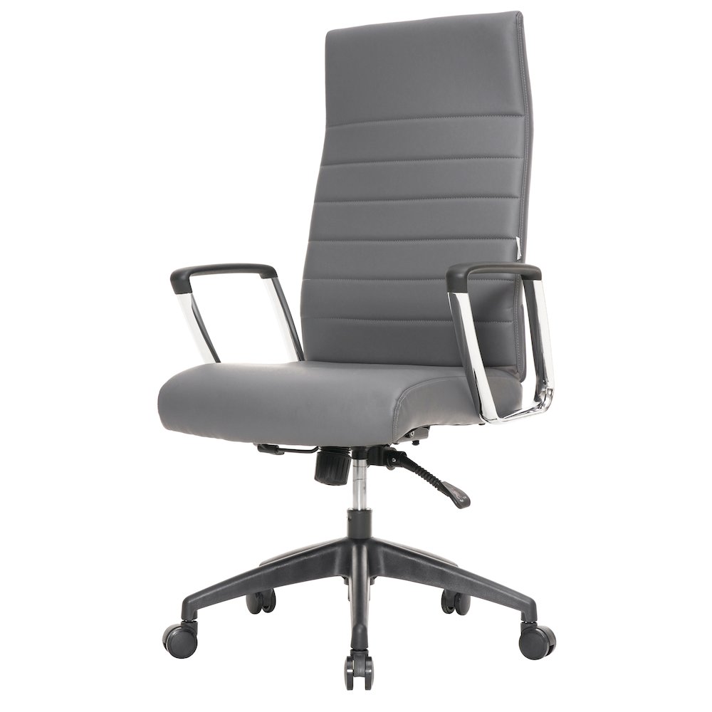 Hilton Modern High-Back Leather Office Chair. Picture 26