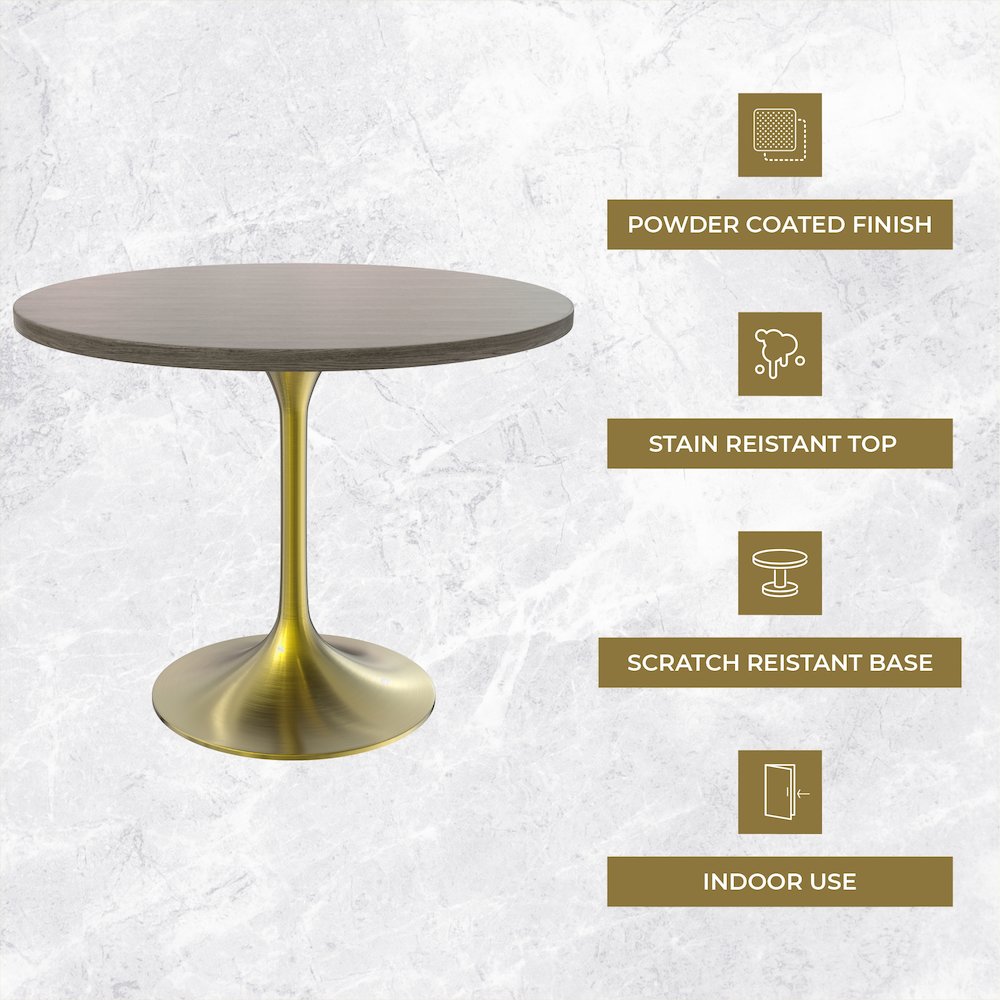 Verve Collection 36" Round Dining Table. Picture 1