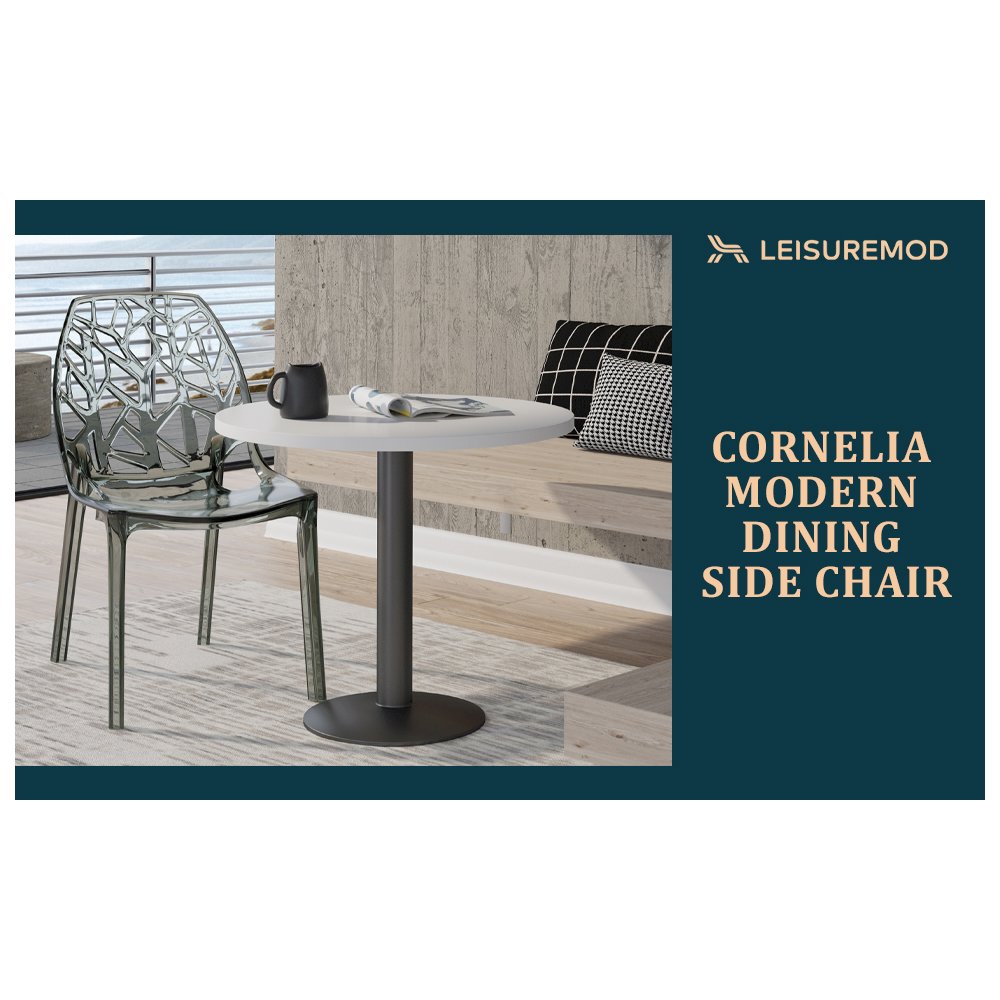 Cornelia Modern Spring Cut-Out Tree Design Stackable Dining Chair. Picture 12