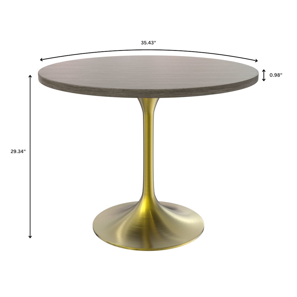Verve Collection 36" Round Dining Table. Picture 5