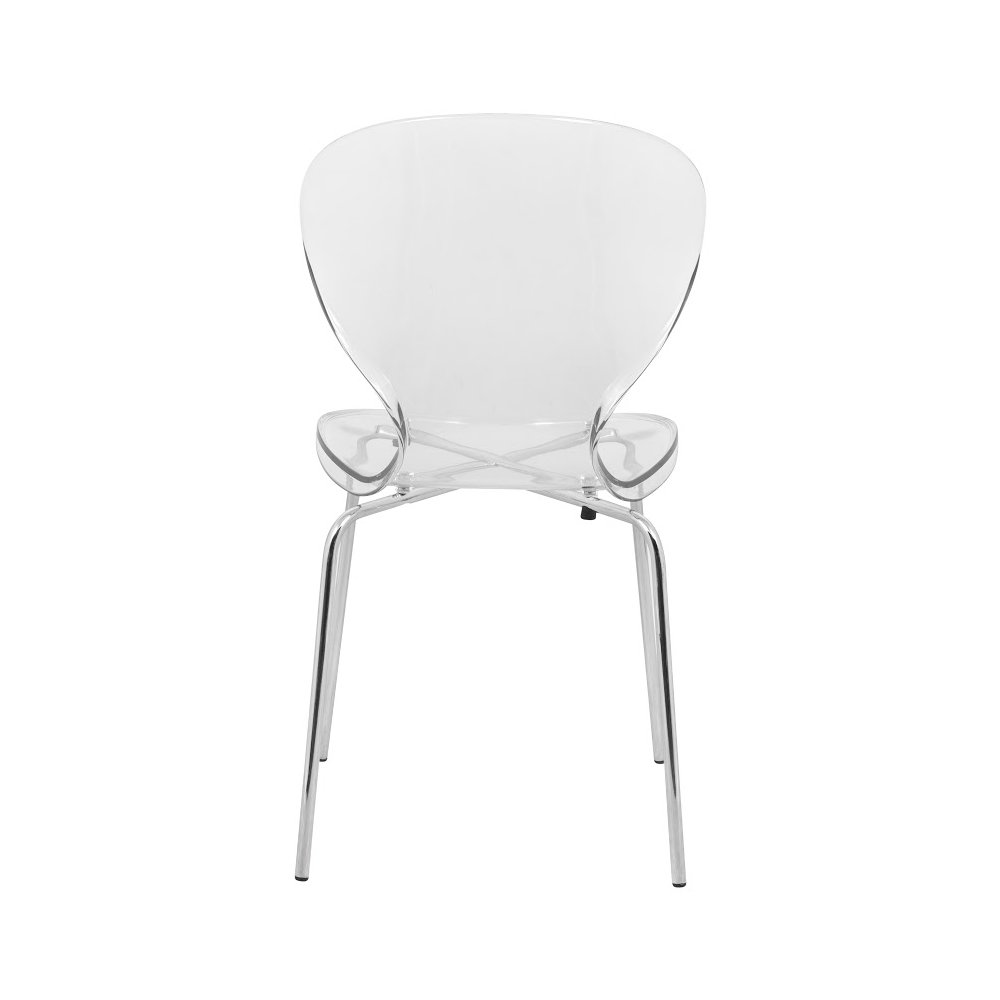 Modern Oyster Transparent Side Chair. Picture 9