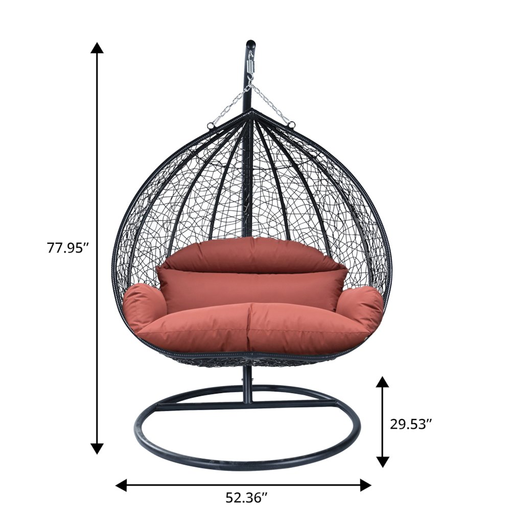Recluse Collection Modern Outdoor Swing Chair. Picture 12