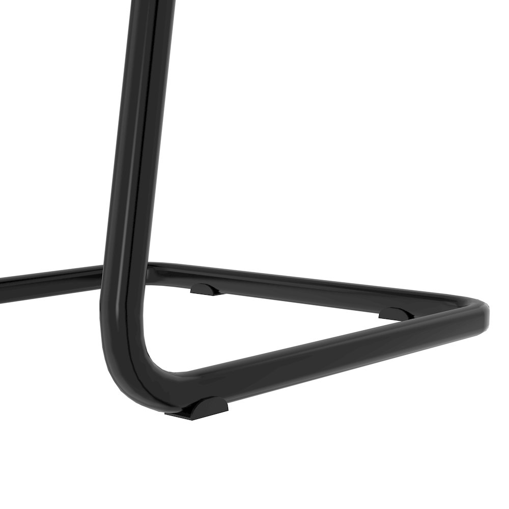 Evander Office Guest Chair in White Leather. Picture 20