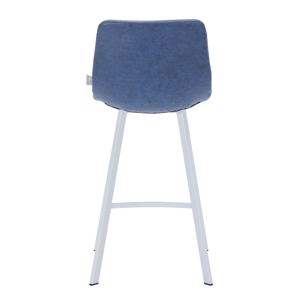 Elland - Counter stool - Peacock Blue - White Base. Picture 12
