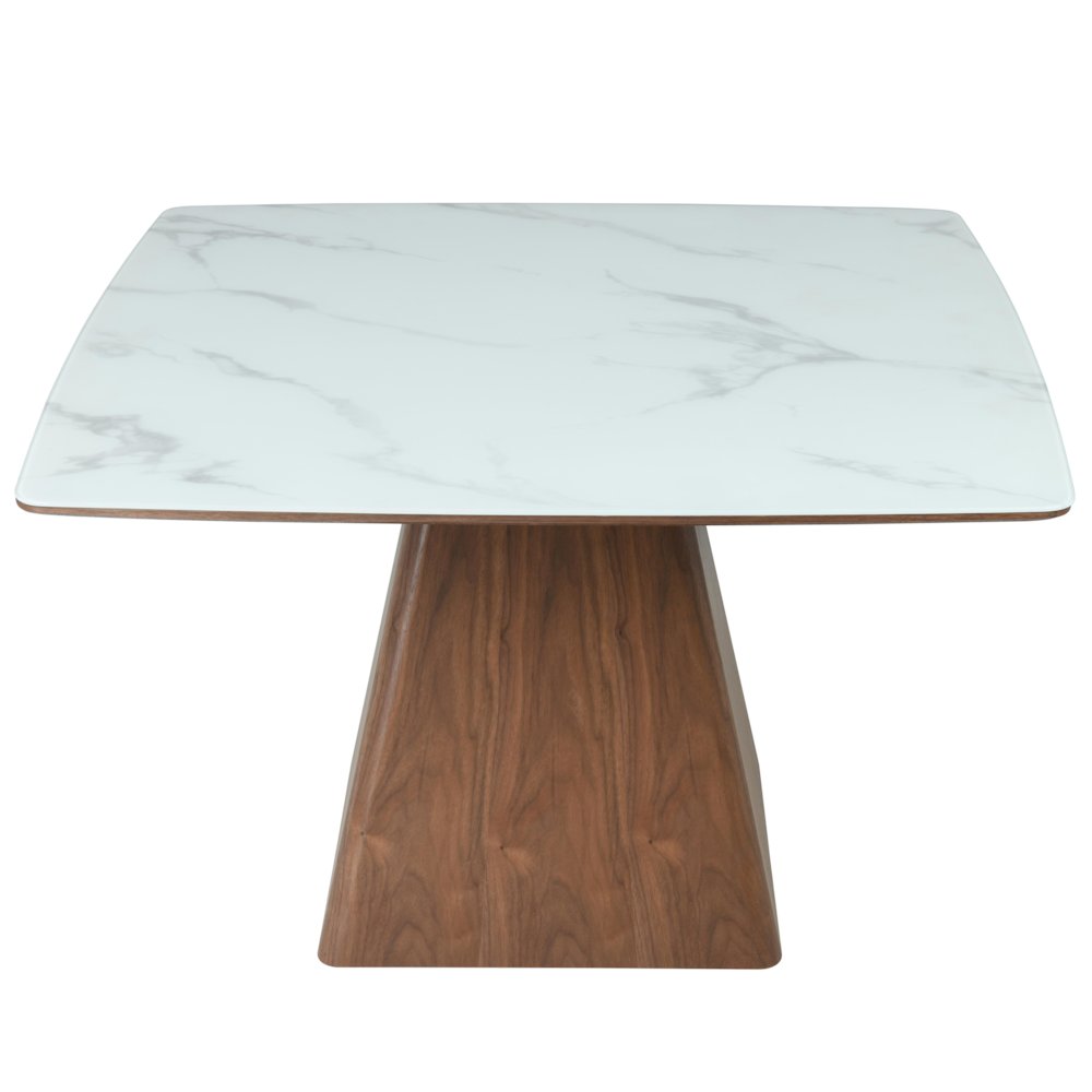 5-Piece Dining Set Square Dining Table White Sintered Stone Top. Picture 9