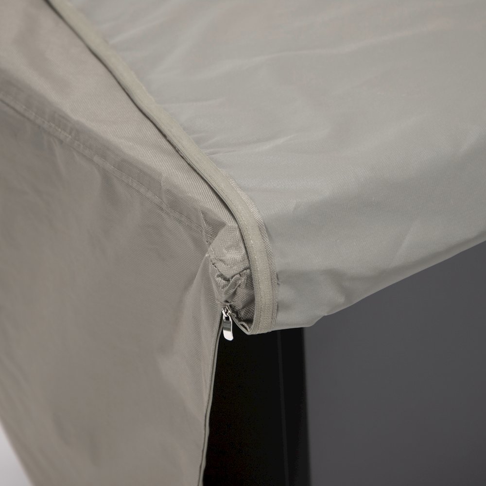 Chelsea Waterproof Fabric Rectangle Fire Pit Table Cover. Picture 10
