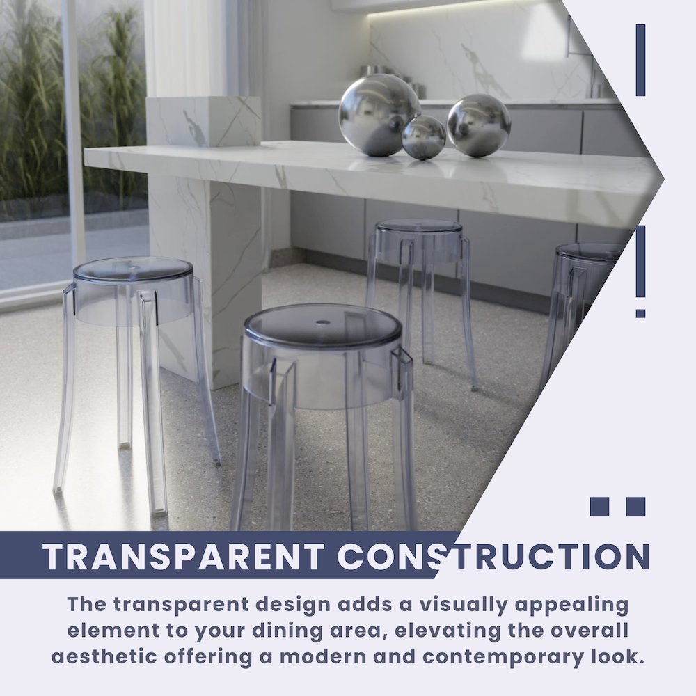 Averill Modern Plastic Dining Stool. Picture 26