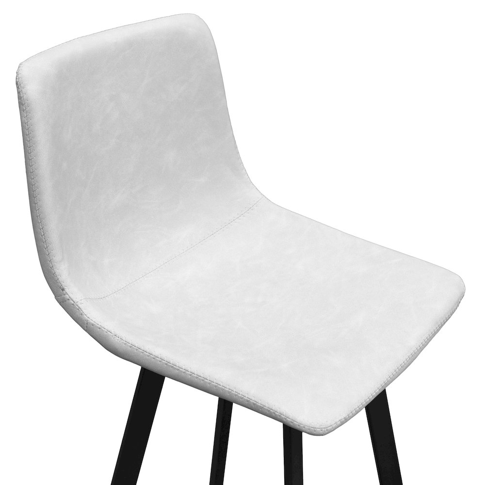 Elland Modern Upholstered Leather Bar Stool. Picture 6