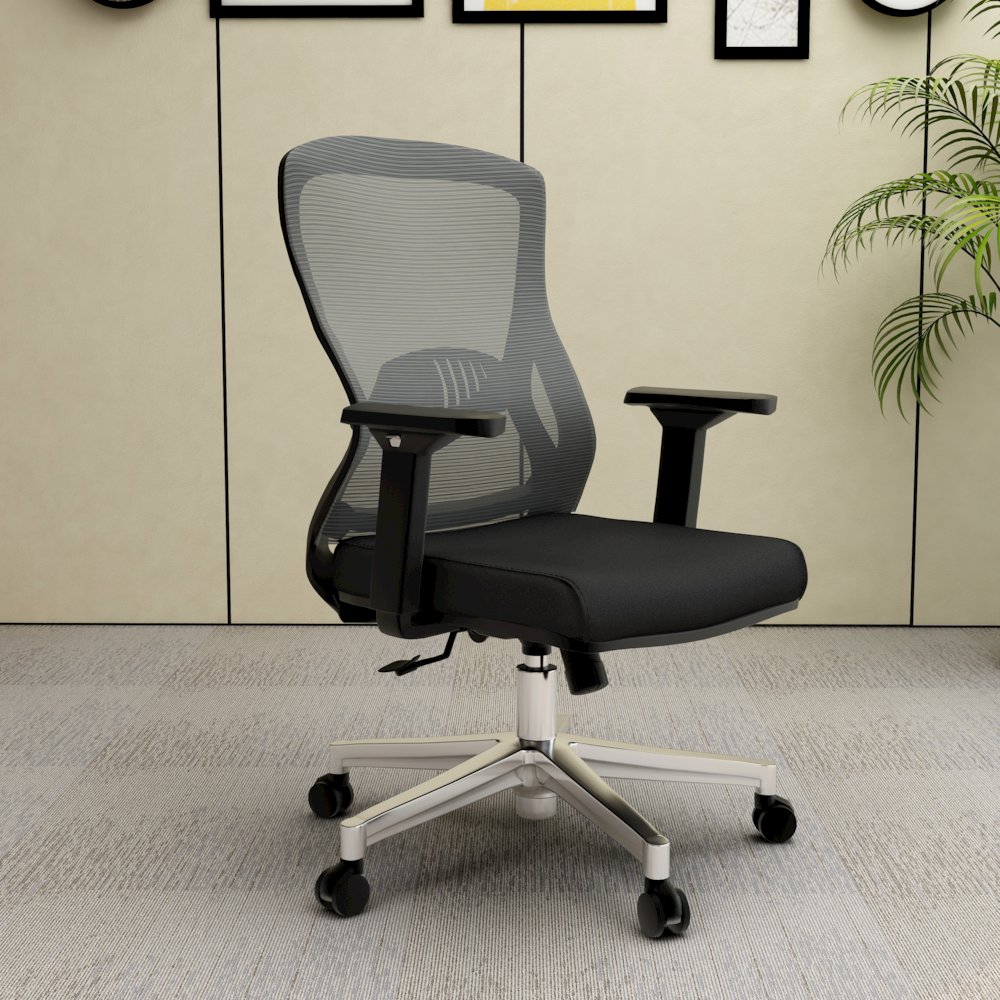 Office Adorit Series Office Task Chair In Light Grey. Picture 33