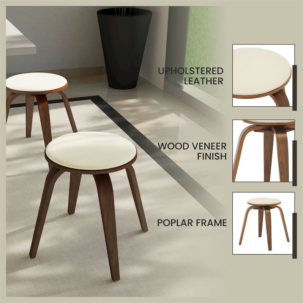 Modern Wooden Dining Stool. Picture 2
