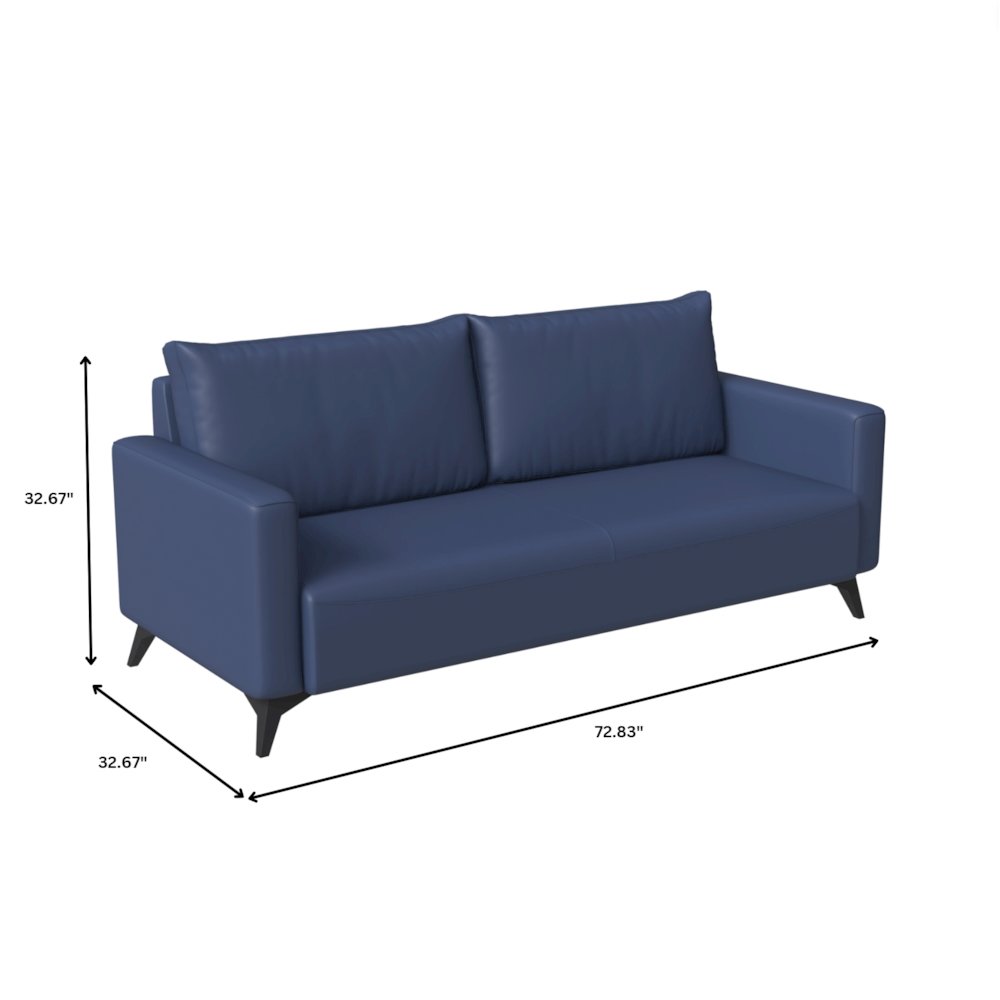 Inno Collection Three Seater Sofa In Dark Blue. Picture 11
