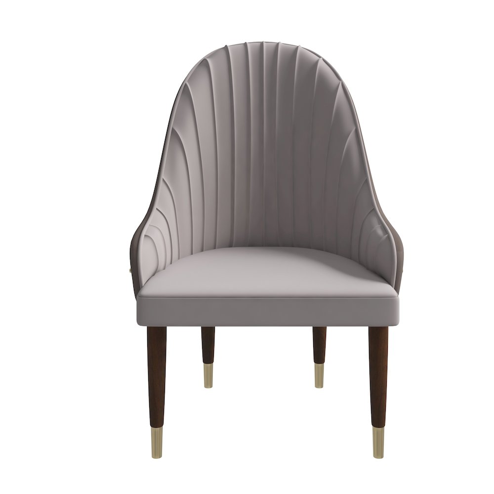 Elara Collection Wooden Dining Chair in Two-Tone Toupe Set of 4. Picture 6