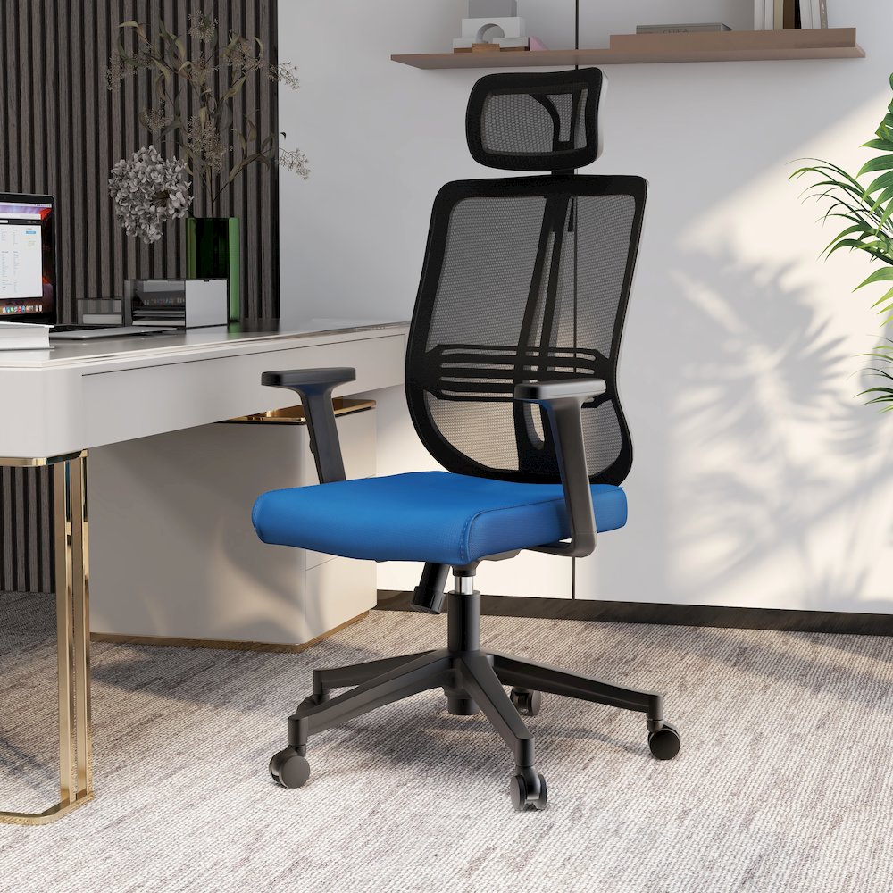 Office Nift Series Office Task Chair In Blue. Picture 6