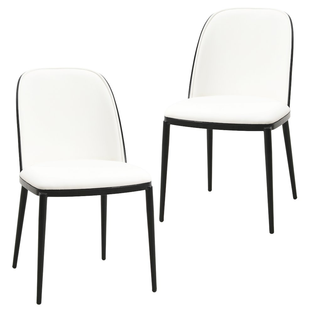 Tule Mid-Century Modern Dining Side Chair Set of 2. Picture 3