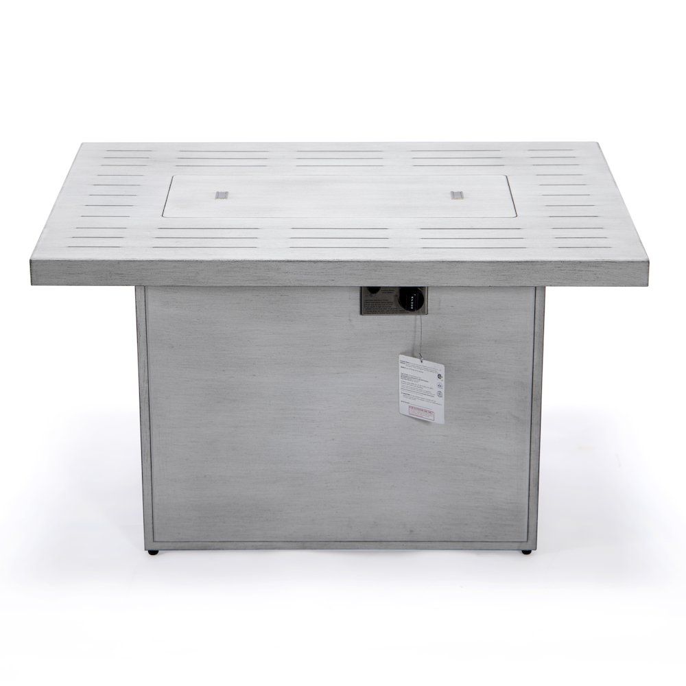 Chelsea Patio Modern Aluminum Propane Fire Pit Table. Picture 8