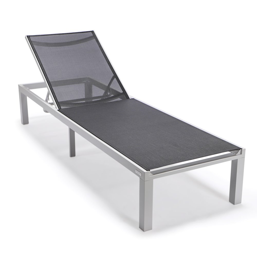 Marlin Modern Aluminum Outdoor Patio Chaise Lounge Chair. Picture 11