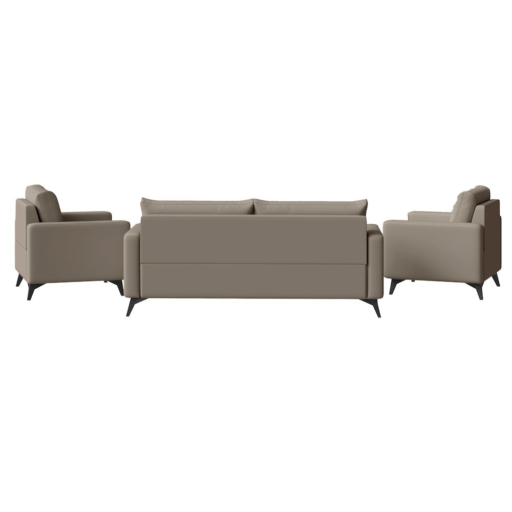 Inno Collection Sofa Set, 2 Single Seaters, and 3 seater In TAupe. Picture 8