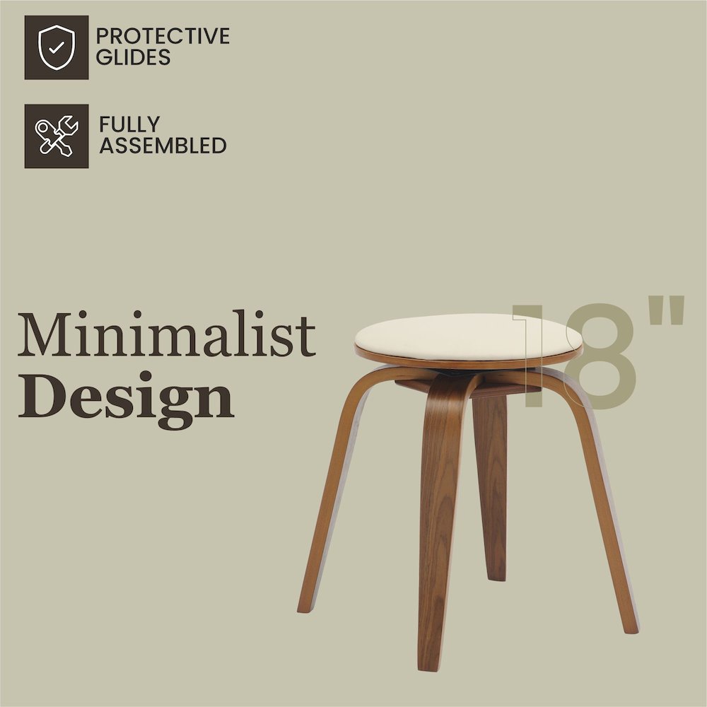 Modern Wooden Dining Stool. Picture 1