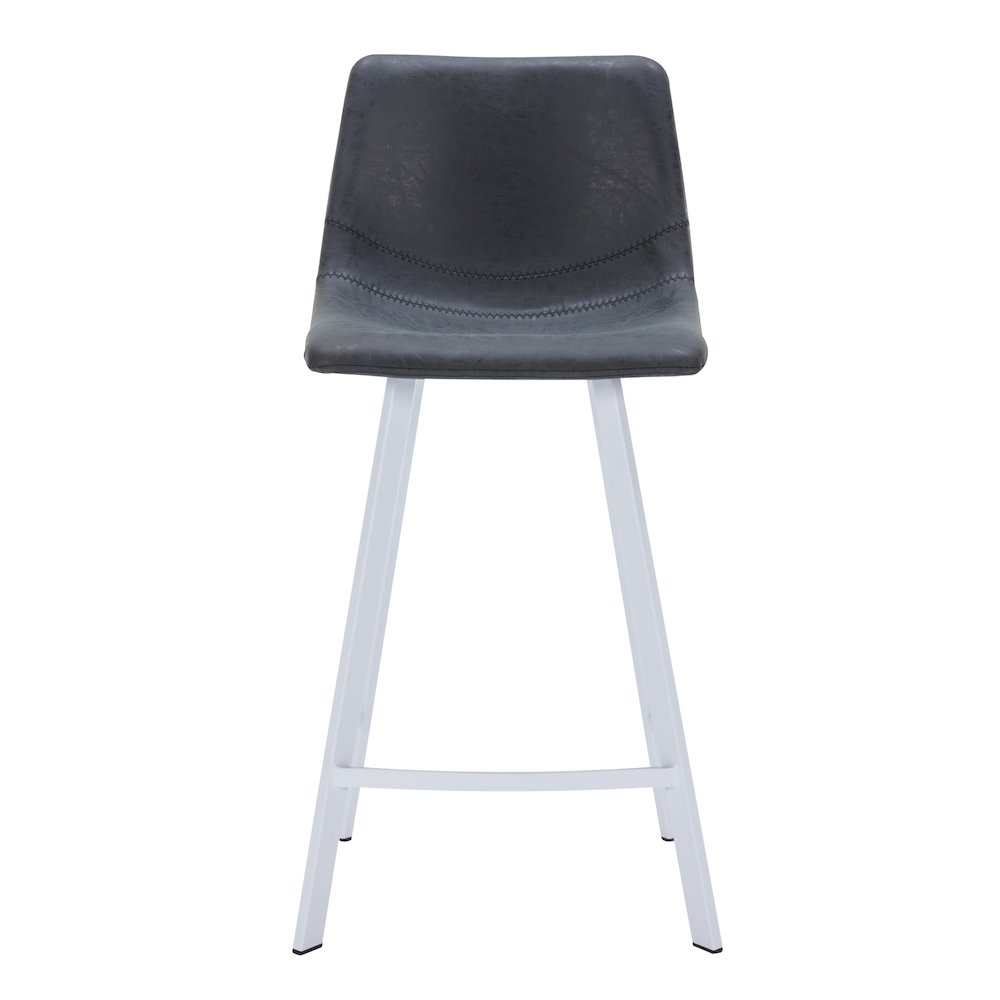 Elland - Counter stool -White Base-Charcoal Black. Picture 6
