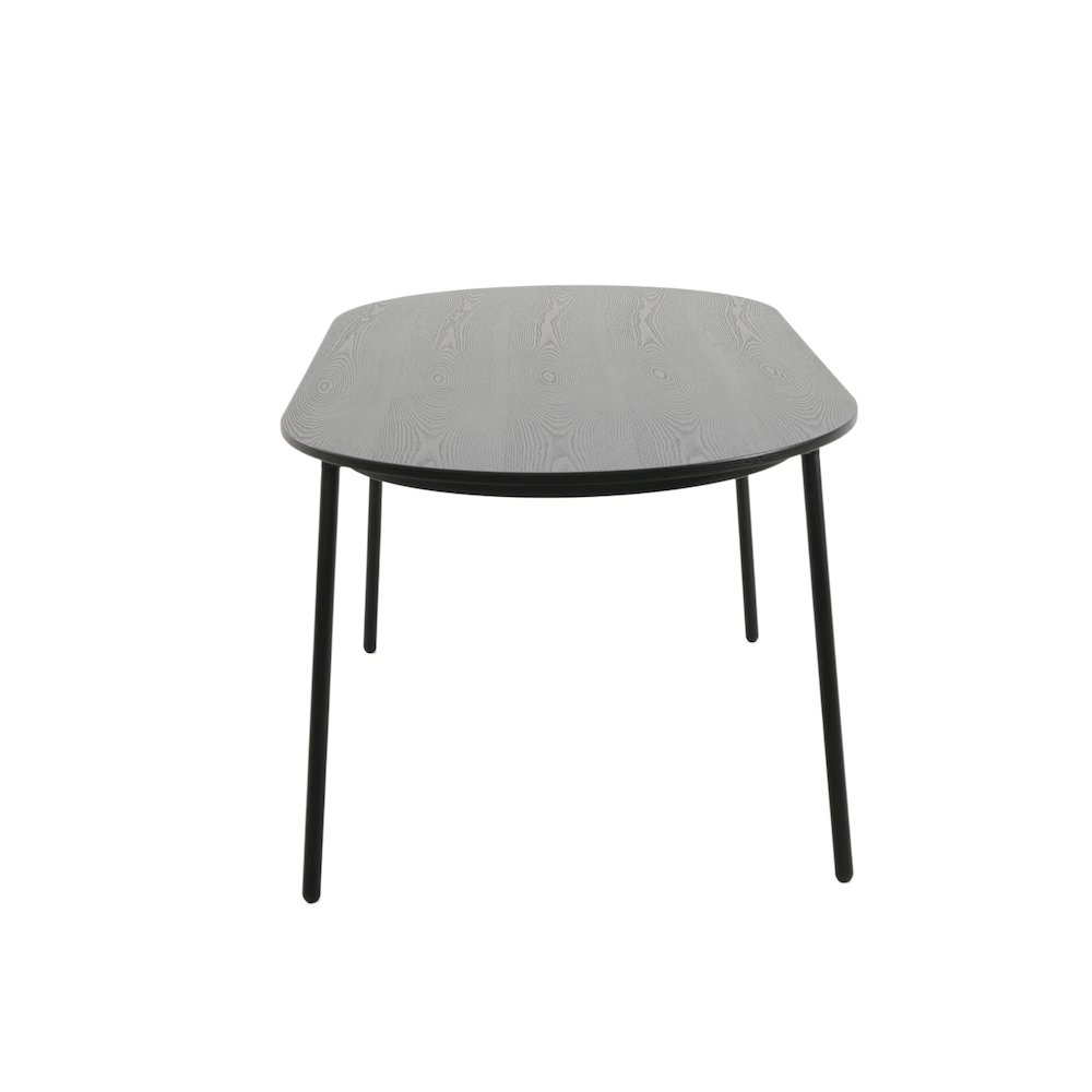 Tule 7-Piece Dining Set in Steel Frame with 6 Upholstered Seat Dining Table. Picture 9