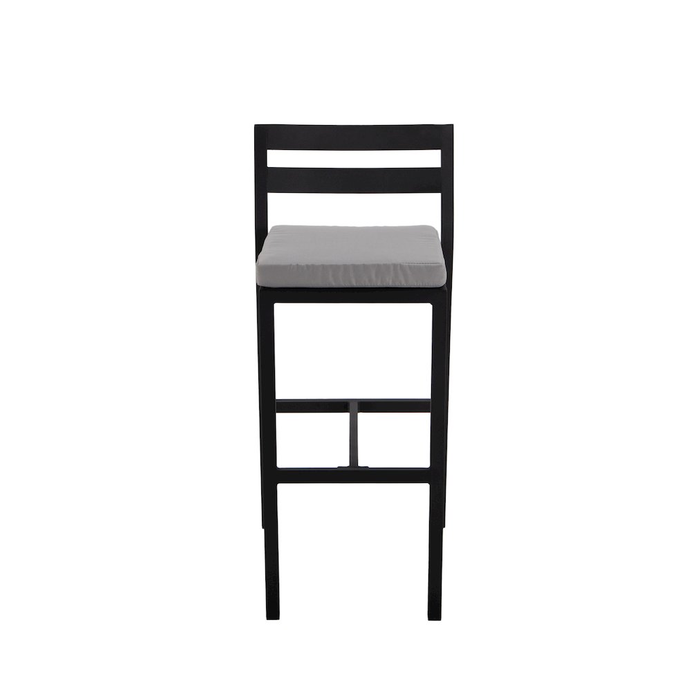 Chelsea Collection Modern Aluminum Outdoor Bar Chair. Picture 23