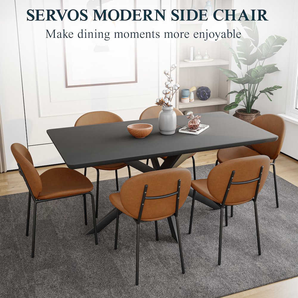 Servos Modern Dining Side Chair. Picture 15