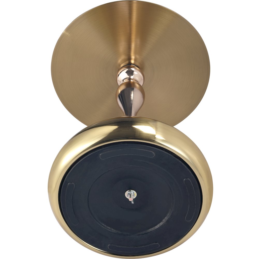 Savoy Collection Modern End Table In Gold. Picture 17