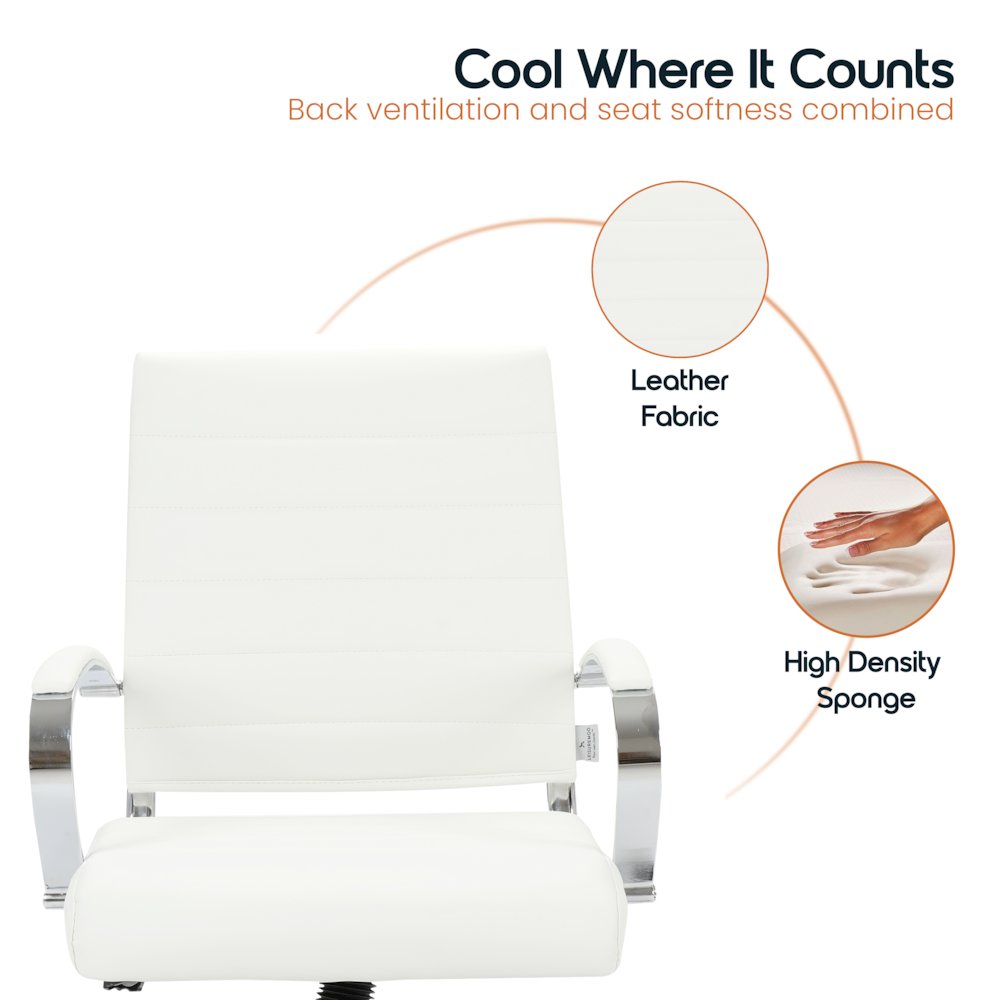 Benmar Leather Office Chair. Picture 7